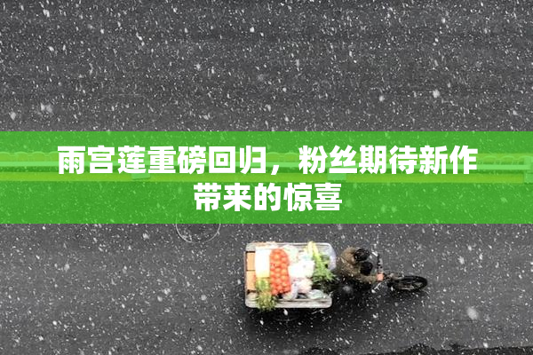 雨宫莲重磅回归，粉丝期待新作带来的惊喜
