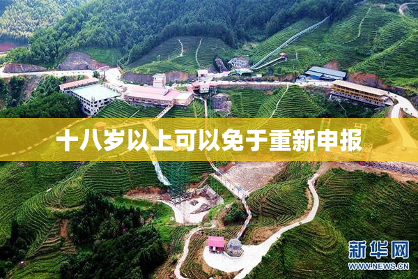 十八岁以上可以免于重新申报