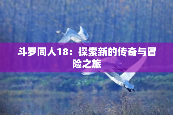 斗罗同人18：探索新的传奇与冒险之旅