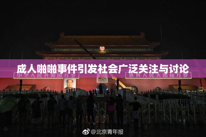 成人啪啪事件引发社会广泛关注与讨论