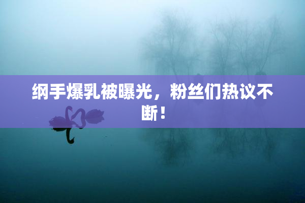 纲手爆乳被曝光，粉丝们热议不断！