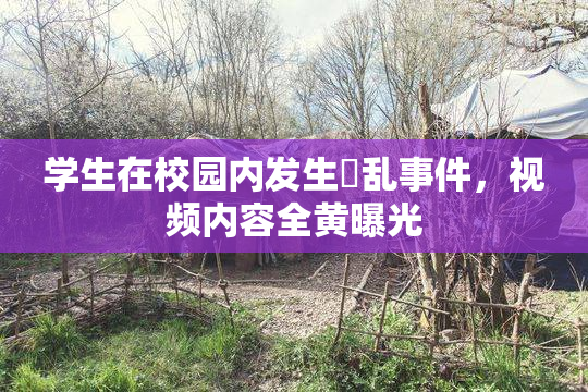 学生在校园内发生婬乱事件，视频内容全黄曝光