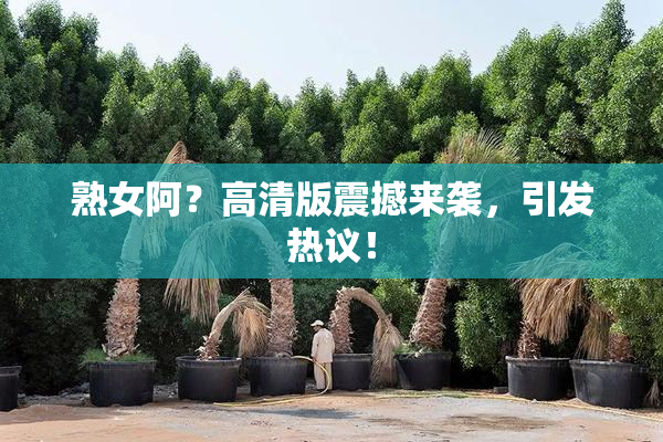 熟女阿？高清版震撼来袭，引发热议！