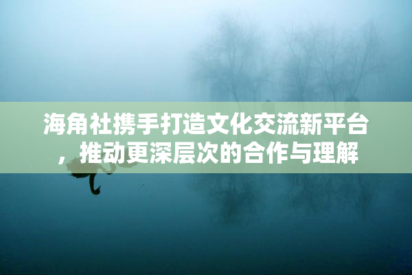 海角社携手打造文化交流新平台，推动更深层次的合作与理解