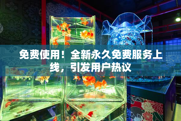 免费使用！全新永久免费服务上线，引发用户热议