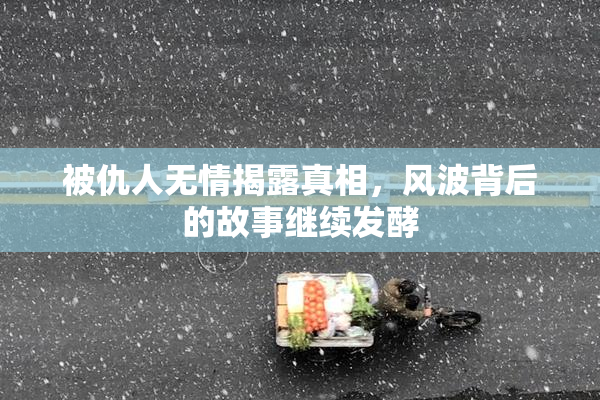 被仇人无情揭露真相，风波背后的故事继续发酵
