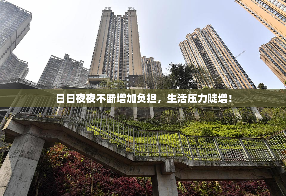 日日夜夜不断增加负担，生活压力陡增！