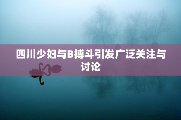 四川少妇与B搏斗引发广泛关注与讨论