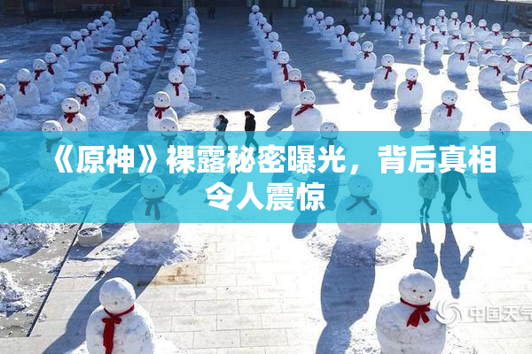 《原神》裸露秘密曝光，背后真相令人震惊