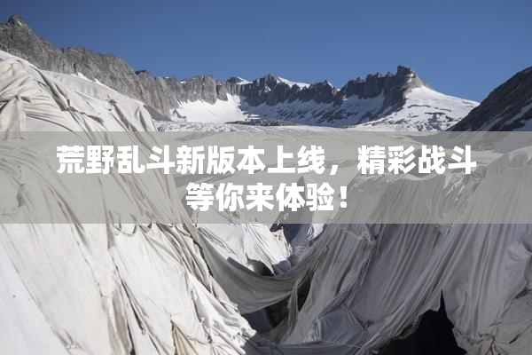 荒野乱斗新版本上线，精彩战斗等你来体验！