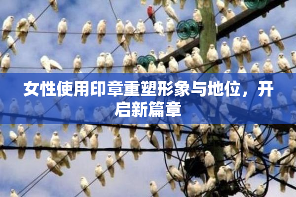 女性使用印章重塑形象与地位，开启新篇章