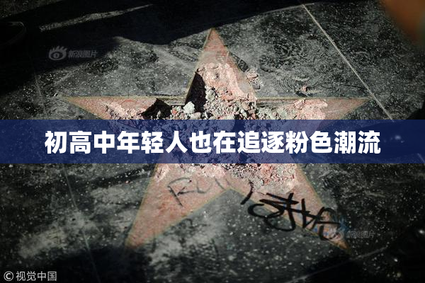 初高中年轻人也在追逐粉色潮流