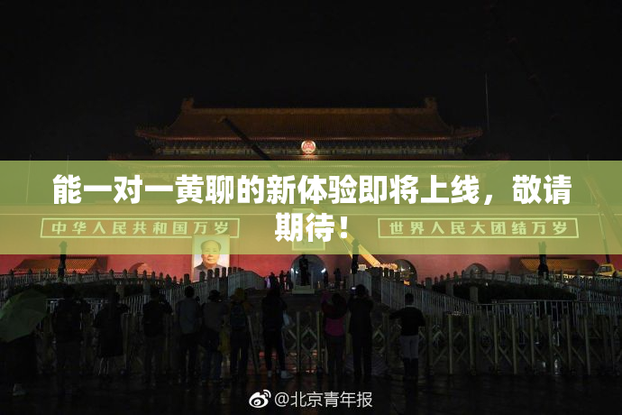 能一对一黄聊的新体验即将上线，敬请期待！