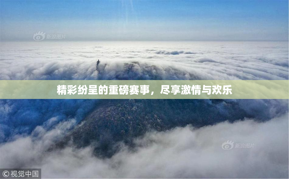 精彩纷呈的重磅赛事，尽享激情与欢乐