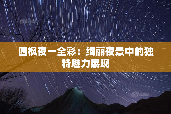 四枫夜一全彩：绚丽夜景中的独特魅力展现