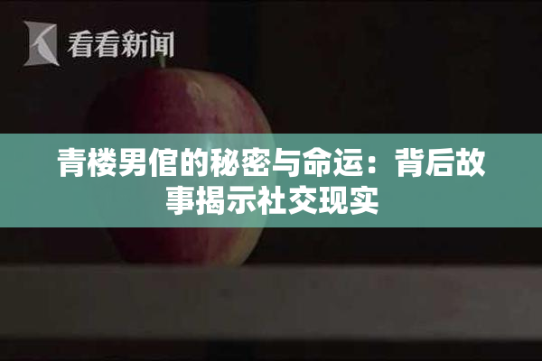 青楼男倌的秘密与命运：背后故事揭示社交现实