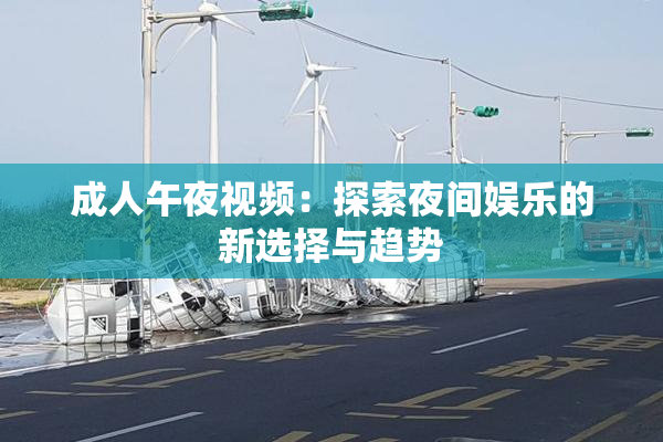 成人午夜视频：探索夜间娱乐的新选择与趋势