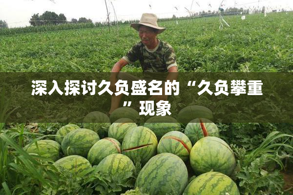 深入探讨久负盛名的“久负攀重”现象