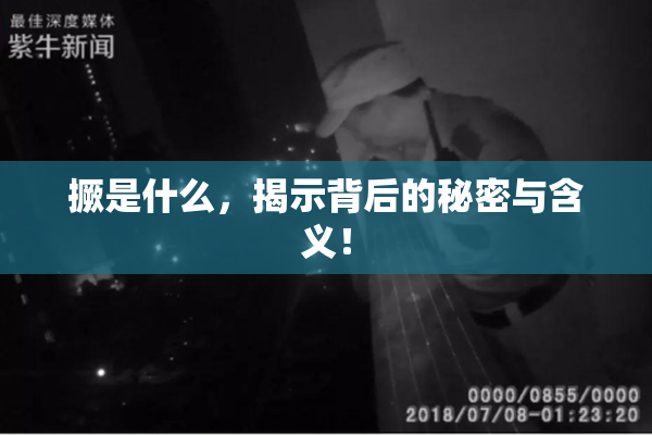 撅是什么，揭示背后的秘密与含义！