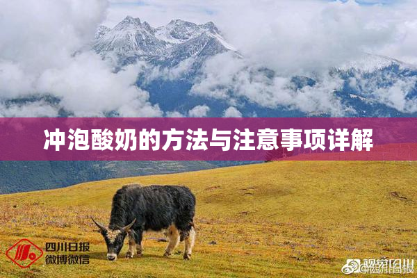 冲泡酸奶的方法与注意事项详解