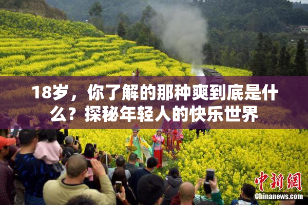 18岁，你了解的那种爽到底是什么？探秘年轻人的快乐世界