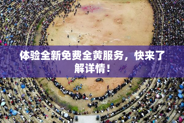 体验全新免费全黄服务，快来了解详情！