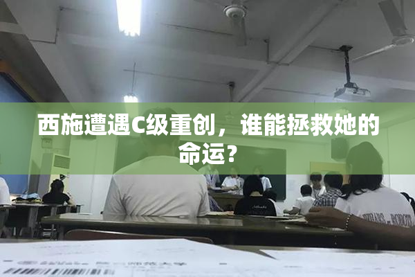 西施遭遇C级重创，谁能拯救她的命运？