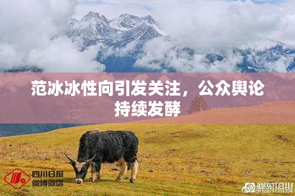 范冰冰性向引发关注，公众舆论持续发酵