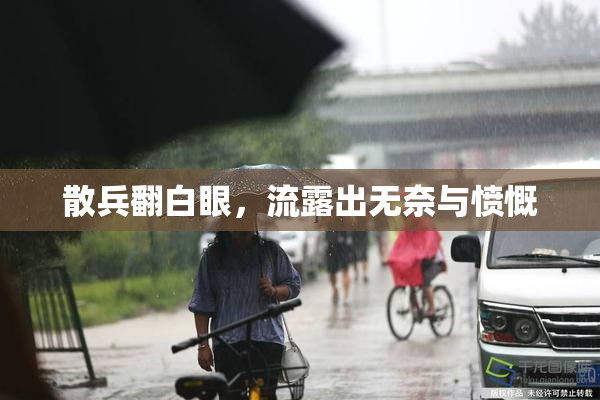散兵翻白眼，流露出无奈与愤慨