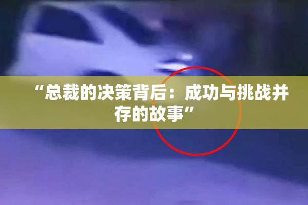 “总裁的决策背后：成功与挑战并存的故事”