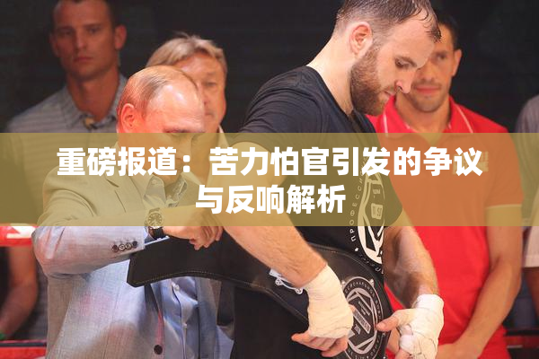 重磅报道：苦力怕官引发的争议与反响解析