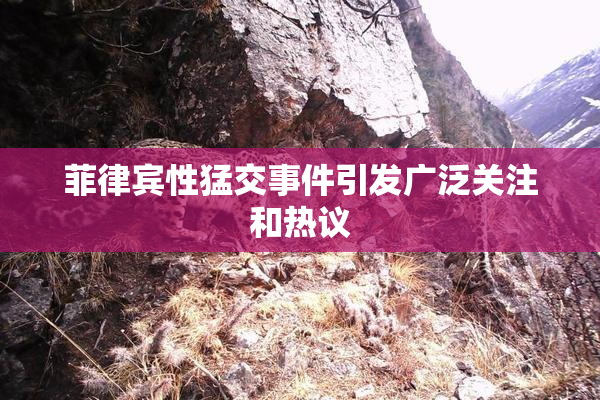 菲律宾性猛交事件引发广泛关注和热议