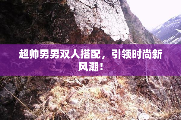 超帅男男双人搭配，引领时尚新风潮！
