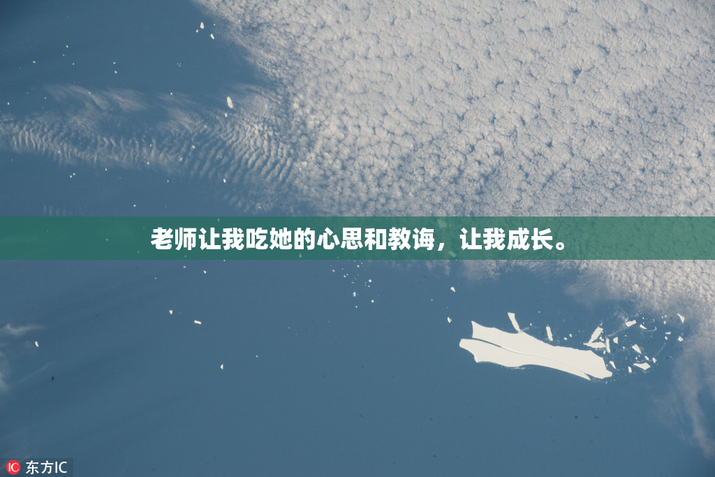 老师让我吃她的心思和教诲，让我成长。