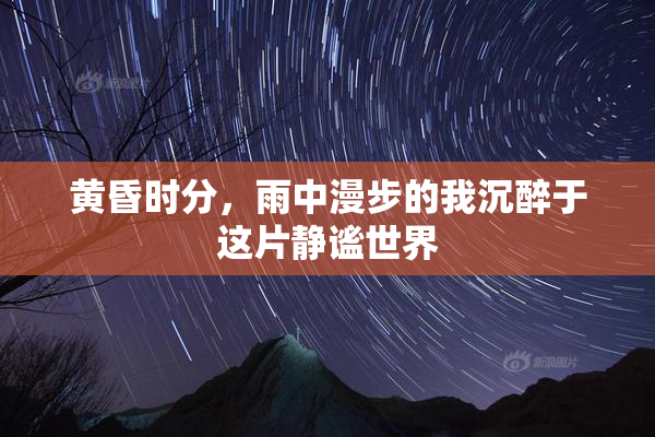黄昏时分，雨中漫步的我沉醉于这片静谧世界