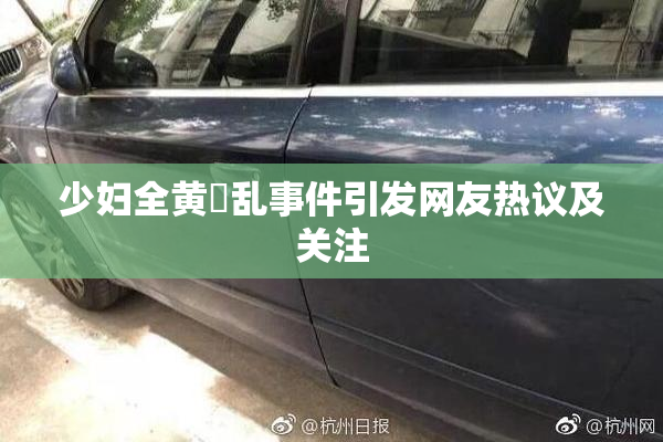 少妇全黄婬乱事件引发网友热议及关注