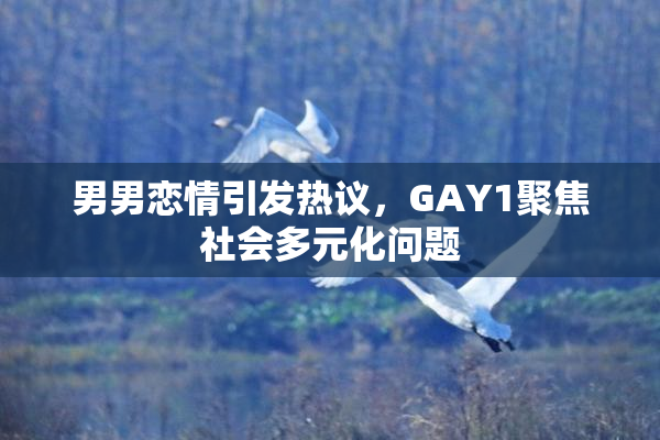 男男恋情引发热议，GAY1聚焦社会多元化问题