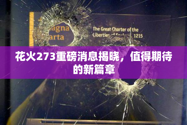 花火273重磅消息揭晓，值得期待的新篇章