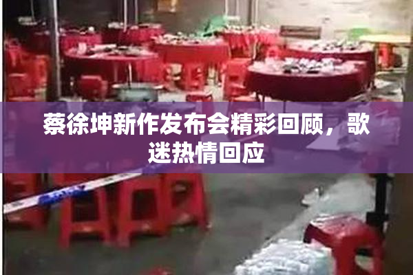 蔡徐坤新作发布会精彩回顾，歌迷热情回应
