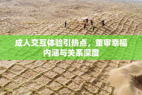 成人交互体验引热点，重审幸福内涵与关系深度