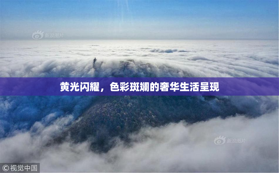黄光闪耀，色彩斑斓的奢华生活呈现