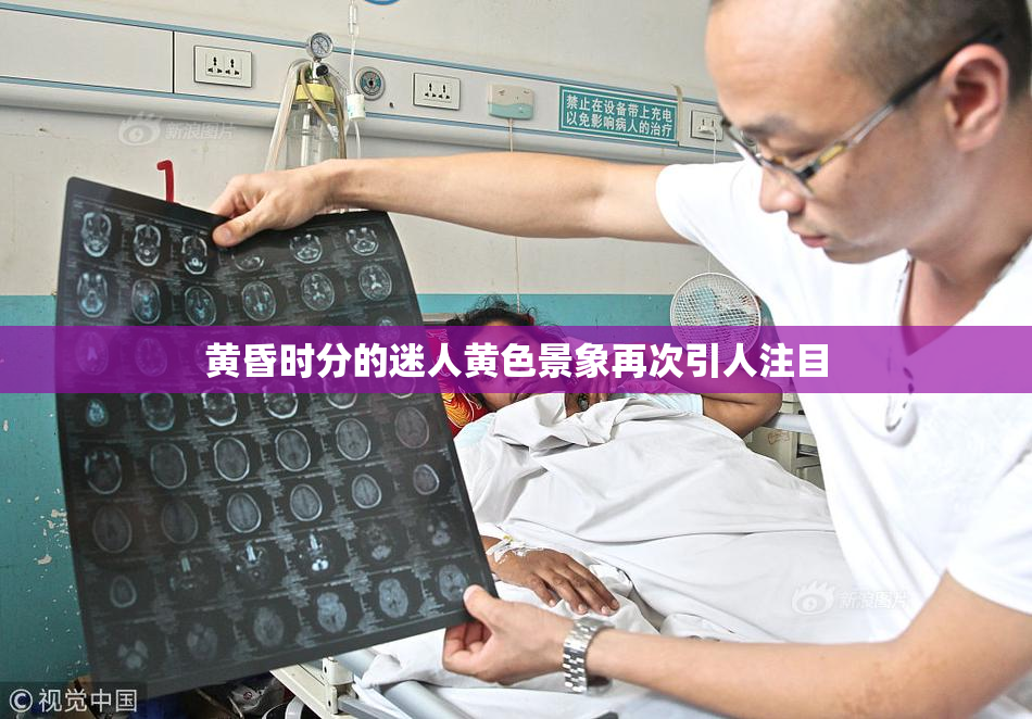 黄昏时分的迷人黄色景象再次引人注目