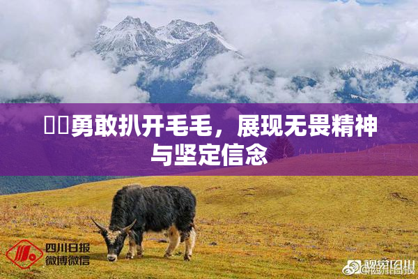 妺妺勇敢扒开毛毛，展现无畏精神与坚定信念
