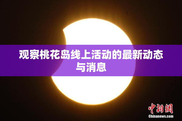 观察桃花岛线上活动的最新动态与消息