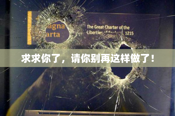 求求你了，请你别再这样做了！