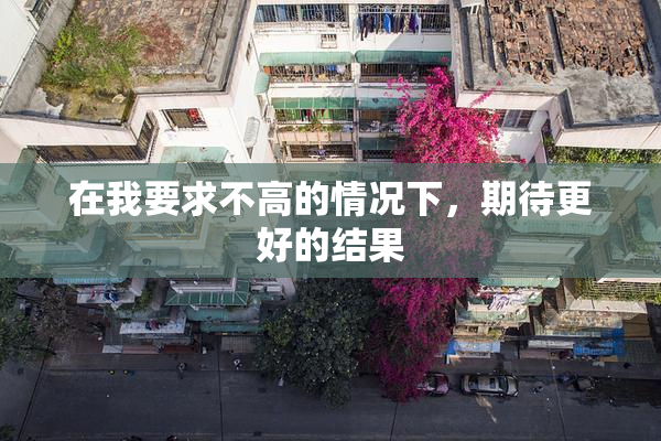 在我要求不高的情况下，期待更好的结果