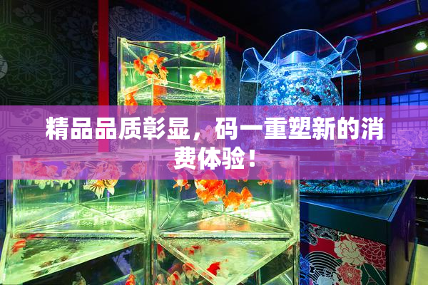 精品品质彰显，码一重塑新的消费体验！