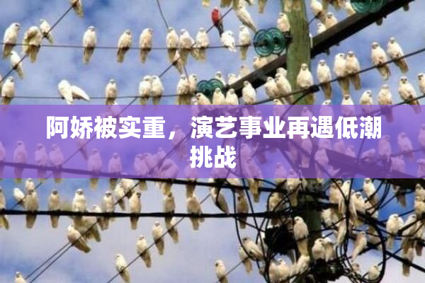 阿娇被实重，演艺事业再遇低潮挑战