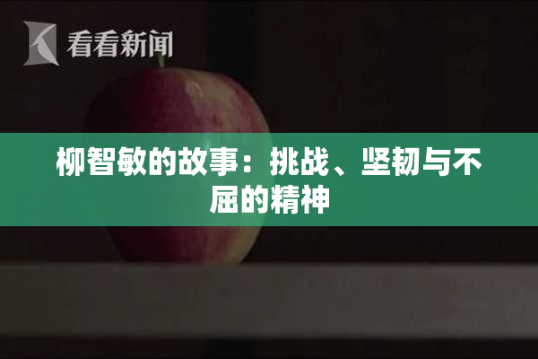 柳智敏的故事：挑战、坚韧与不屈的精神
