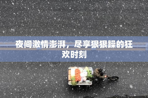 夜间激情澎湃，尽享狠狠躁的狂欢时刻